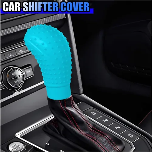 Miniatura 4 de Juego de 3 fundas de silicona antideslizantes para volante de automóvil, freno de mano y palanca de cambios, protector universal de decoración