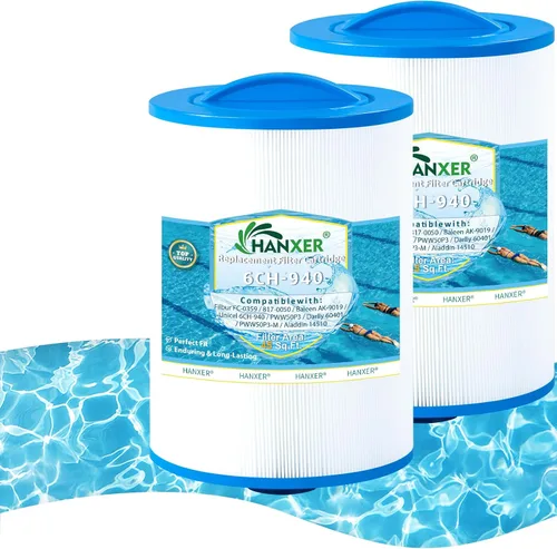 Cartucho de filtro de spa que reemplaza para filtro de bañera de hidromasaje Unicel 6CH-940, PWW50P3, 817-0050, Filbur FC-0359, 25252, 03FIL1400,
