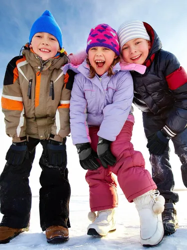 Miniatura 2 de SATINIOR 2 pares de guantes de nieve de invierno impermeables para niños y niñas, guantes de esquí para niños y niñas al aire libre cálido