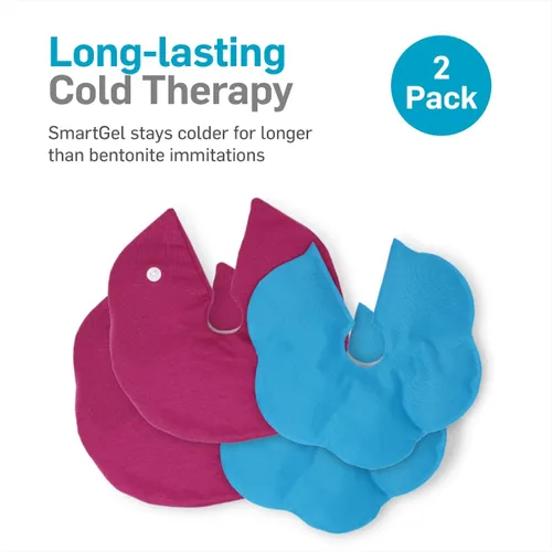 Miniatura 4 de NatraCure Paquetes de hielo reutilizables para senos y almohadillas de enfriamiento de gel de lactancia materna – Paquetes de hielo para pezones