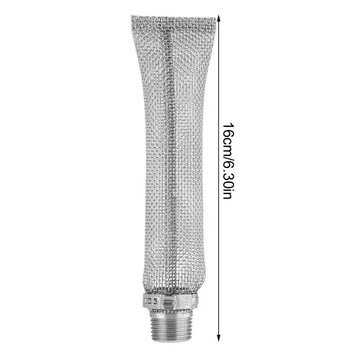 Miniatura 2 de Fdit Filtro de malla de acero inoxidable de grado 304 de 12 pulgadas/6 pulgadas, herramienta de filtro de cerveza Brew Hop para o Mash Tun 1/2