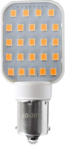 Miniatura 6 de Paquete de 2 bombillas LED giratorias para interiores de caravana, superbrillante, 312 lúmenes, 1141, 1156, BA15S, 24-SMD, bombilla de 10-30 V
