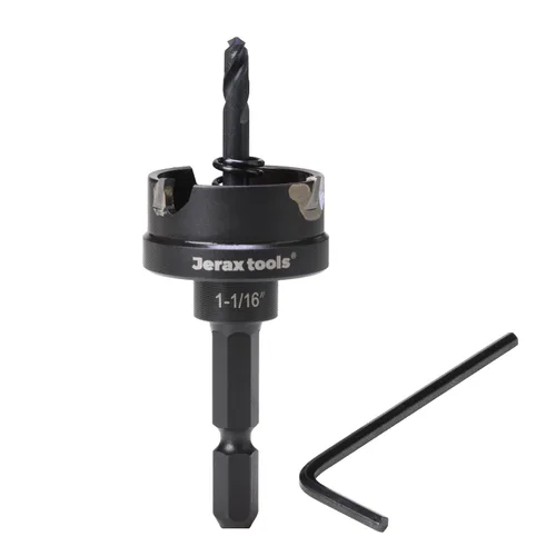 Miniatura 11 de Jetax Tools - Juego de 5 piezas de sierra de agujero TCT de cambio rápido, 7/8 pulgadas, 1-1/8 pulgadas, 1-3/8 pulgadas, 1-3/4 pulgadas, 2 pulgadas