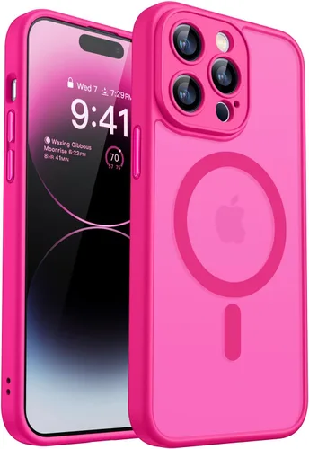 Miniatura 92 de CANSHN Funda magnética compatible con iPhone 17 Pro, mejorada [protección completa de la cámara] [compatible con Magsafe] [mate translúcido] funda