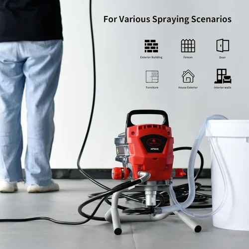 Miniatura 2 de AEROPRO Tools - Pulverizador de pintura sin aire, 950 W, 0.52 GPM, 3300 PSI, pulverizador sin aire de alta eficiencia con extensión de punta