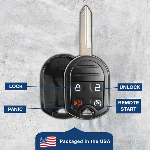 Miniatura 7 de KeylessOption Llaves de encendido sin cortar remoto sin cortar para F-150 F-250 Explorer Edge