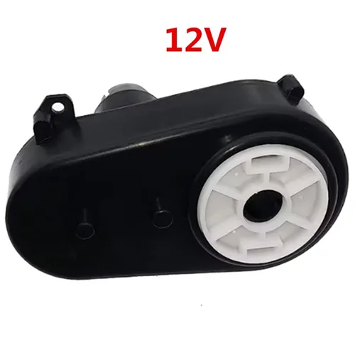 Miniatura 3 de Caja de cambios de dirección de coche eléctrico de 12V 380 niños con motor de dirección de 12 voltios, niños paseo en piezas de repuesto de coche