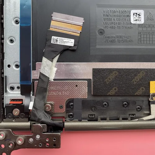 Miniatura 5 de Reemplazo portátil LCD contraportada superior tapa trasera con cable LCD y bisagras para Lenovo Legion 5 15 5CB0Z21034