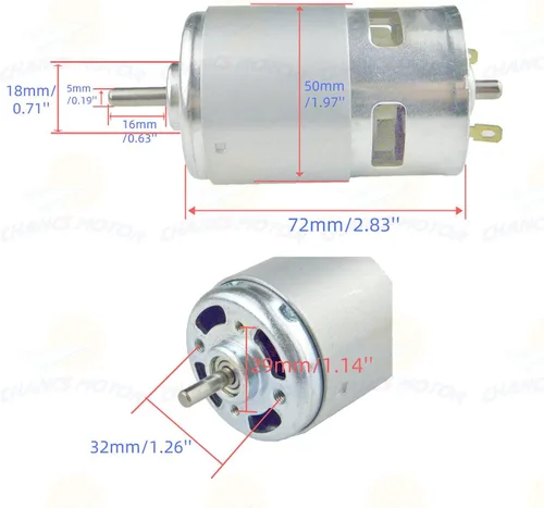 Miniatura 6 de CHANCS 895 Mini sierra de mesa para corte de madera DC 24V 12000RPM PWM Monitor regulador de atenuación con interruptor y perilla Voltaje de salida