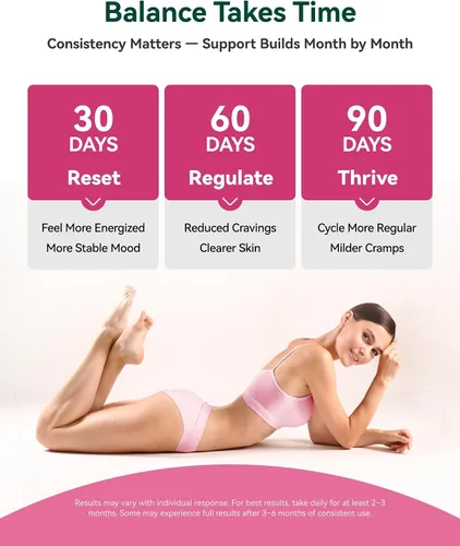 Miniatura 7 de Suplemento de inositol para mujeres, mio-inositol y D-Chiro inositol 40:1, bienestar reproductivo con berberina, MTHF folato y vitamina D3, apoya
