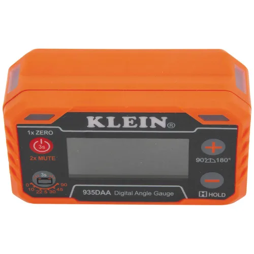 Miniatura 12 de Klein Tools 935DAA Medidor electrónico digital de nivel y ángulo, alerta LED, ángulos de medición y ajuste, rangos de 0-90 y 0-180 grados