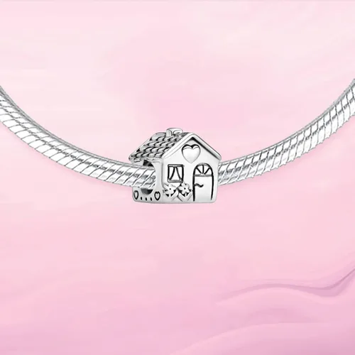 Miniatura 2 de VALGACLS Dijes de plata de ley 925 con forma de corazón para pulseras y collares, día de San Valentín, día de la madre, joyería para mujer