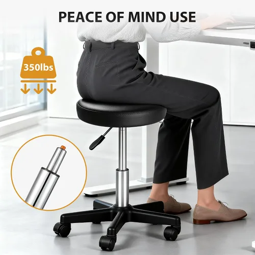 Miniatura 7 de Nova Microdermabrasion Taburete giratorio con ruedas, taburete giratorio ajustable para dibujar tatuajes, silla de oficina para barra de masaje
