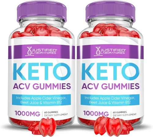Miniatura 7 de Paquete de 3 gomitas Keto ACV de apoyo avanzado Keto Gummys de 1000 mg de vinagre de sidra de manzana formulado con jugo de granada y remolacha