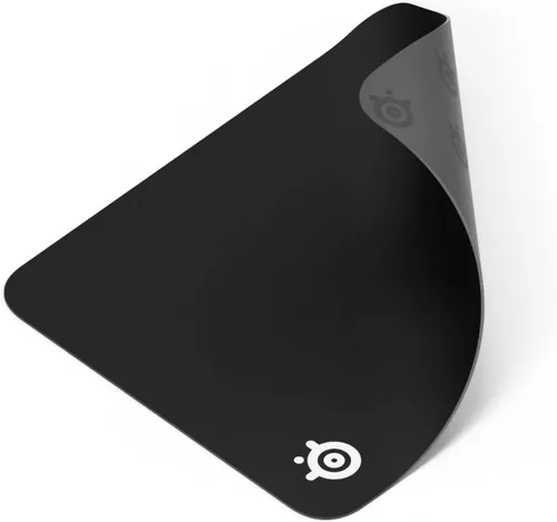 SteelSeries QcK Alfombrilla de ratón para juegos mediana — Negro — Base de goma de silicona antideslizante — Seguimiento y estabilidad máximos —
