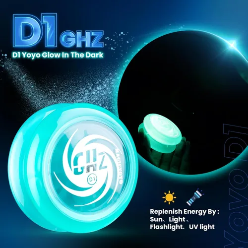 Miniatura 4 de MAGICYOYO Yoyo D1 GHZ Looping para niños de 8 a 12 años que brilla en la oscuridad, yoyo de retorno automático para principiantes, yoyo sensible