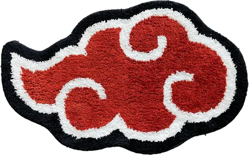 Alfombra Akatsuki de Luxape - Alfombra de baño de Anime - Decoración Tufteada Hecha a Mano - Hecha a Mano y Premium - 32 * 20 pulgadas (80 * 51 cm)