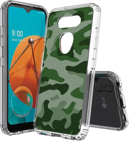 Miniatura 10 de Compatible con LG Aristo 5, funda transparente impresa, a prueba de golpes, arañazos, compatible con LG Phoenix 5/Fortune 3/Tribute Monarch/Risio 4