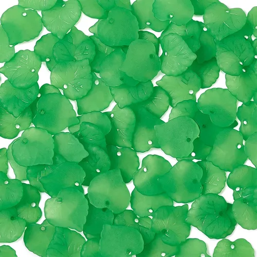 Miniatura 3 de Craftdady Dijes de cuentas de hojas de arce transparentes, colgantes colgantes de adorno para colgar, bonitos dijes para collares, pulseras