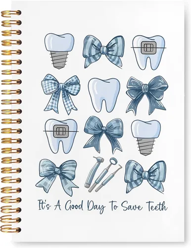 Miniatura 21 de Cuaderno de regalos para dentistas, asistente de higienista dental, regalos de oficina para mujeres, cuaderno de tapa dura en espiral de 5.5 x 8.3