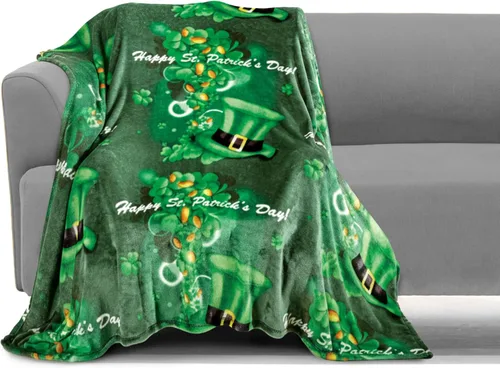 Miniatura 9 de Elegant Comfort Manta ligera estampada para todas las estaciones, ultra suave, acogedora y afelpada, manta decorativa, perfecta para descansar, 50 x