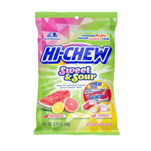 Miniatura 13 de HI-CHEW Mezcla Superfruit, 3.17 oz, 6 piezas, sin gluten, elaborada con sabores de frutas naturales y artificiales