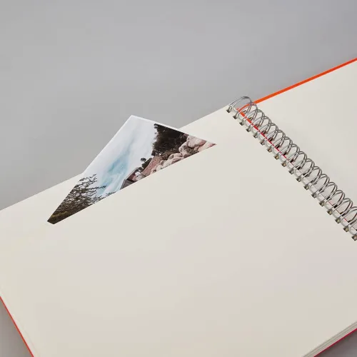 Miniatura 4 de Semikolon - Álbum de fotos en espiral Mucho Maxi con 90 páginas crema, naranja