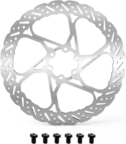 Miniatura 13 de BUCKLOS - Rotor de freno de disco MTB de 140 mm, 160 mm, 180 mm, 203 mm con 6 pernos, rotores de freno de bicicleta de acero inoxidable con Multi-c