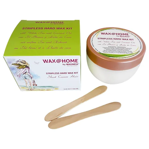 Miniatura 10 de Waxness Barbero - Juego de cera dura de acero para microondas, 8.45 fl oz (8.5 fl oz), cera dura sin tachuelas para el aseo de los hombres, eficaz