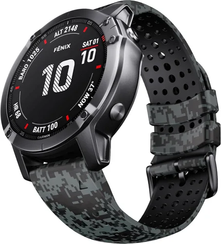 Miniatura 22 de NotoCity Correa de reloj de silicona de 0.866 in para Garmin Fenix 6, banda de ajuste rápido de 0.866 in para Fenix 8/8 Pro 1.850 in/Fenix 7/Fenix