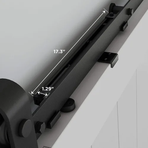 Miniatura 2 de National Hardware N700-112 Hardware de puerta corredera cierre suave, negro mate, 13-3/8