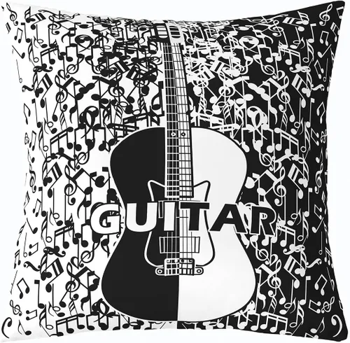 Miniatura 7 de Castle Fairy Cowboy Boots Throw Pillow Cover 16"x16" Bohemia Musical Guitar Pillowcase Western Rustic Cowgirl Reversible Print Cushion Cover Music