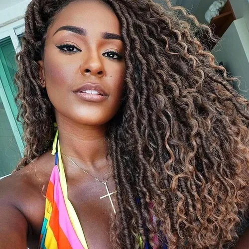 Miniatura 23 de Goddess Locs - Cabello de ganchillo de 12 pulgadas, 7 paquetes de rastas cortas de pelo sintético de ganchillo suave, trenzas de ganchillo