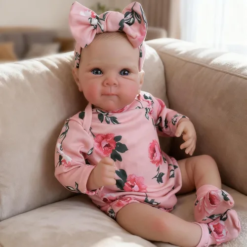 FOCKOF Muñecas de Bebé Realistas Reborn - Muñecas de Bebé de la Vida Real de 18 Pulgadas Niña Muñeca de Bebé Realista con Accesorios para 3+ Años