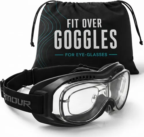 Bikershades Gafas protectoras para gafas de moto, ciclismo, esquí, paracaidismo, trabajo al aire libre Transparente