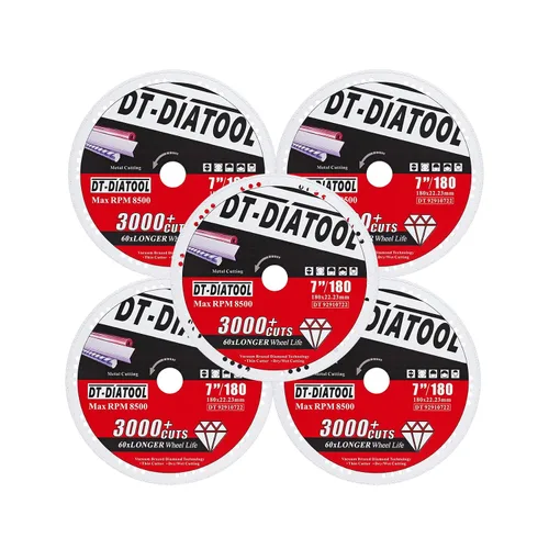 Miniatura 25 de DT-DIATOOL Ruedas de corte de diamante de 4 x 7/8 "para cuchillas de corte de metal de acero y hierro para amoladora angular