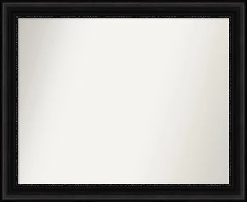 Miniatura 268 de Amanti Art Espejo personalizado, espejo de baño negro puente, espejo de pared o espejo de tocador de baño sobre el fregadero (26 x 26 pulgadas)