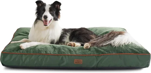 Miniatura 12 de Bedsure Camas Lavables para Perros de Tamaño Grande - Alfombrilla para Mascotas de 3 Pulgadas de Grosor para Perros de hasta 80 libras con Almohadas