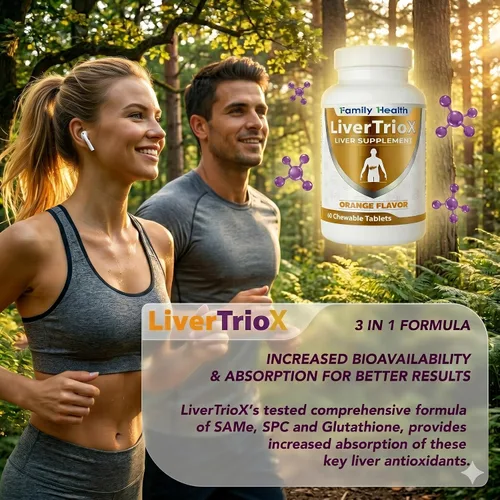 Miniatura 9 de LiverTrioX - Suplemento antioxidante integral para el hígado, tabletas masticables de suplemento hepático con el mismo, glutatión, silibina