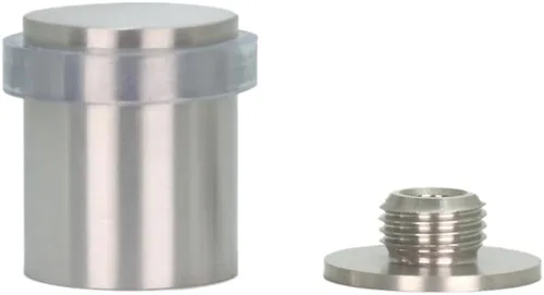 Miniatura 14 de Topes de puerta EVI Tope de puerta de acero inoxidable - Cierre de tornillo - Protector de goma negro - Tope de puerta de 0.94 x 0.83 pulgadas