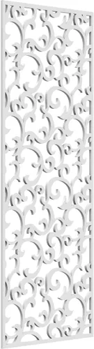 Miniatura 74 de Wheatland Paneles de pared decorativos de madera con calado, 9 3/8 pulgadas de ancho x 24 3/8 pulgadas de alto x 1/4 de alto, nogal