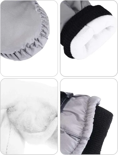 Miniatura 4 de Boao Snow Mittens Winter Ski Mittens Waterproof Warm Cotton-Lined Gloves for Kids