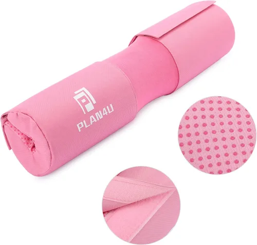 Miniatura 7 de Plan4U Almohadilla de barra para mujeres/hombres, almohadilla para sentadillas para peso muerto, prensa de banco, estocadas, soporte de hombro y Rosa