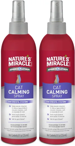 Miniatura 11 de Aerosol calmante para gatos de Nature’s Miracle, 8 onzas, fórmula para reducir el estrés para gatos Multi colorido