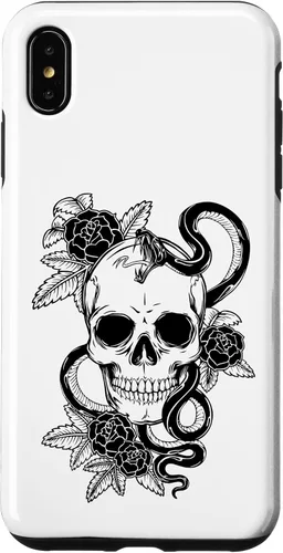 Miniatura 11 de Gothic Flower Skull Snake Roses Case for iPhone 16