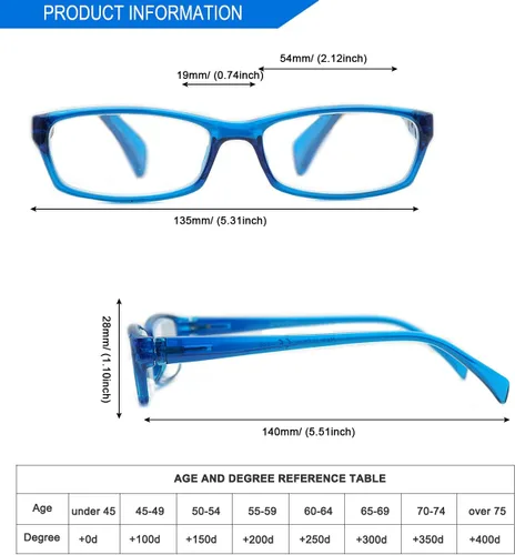Miniatura 2 de Paquete de 5 lentes de lectura para computadora para hombres y mujeres, antifatiga ocular, bloqueo de luz azul, para leer (colores mezclados, 1.50)
