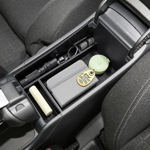 Miniatura 7 de HGWEI - Bandeja organizadora de consola central compatible con Honda HRV 2023 2024 2025 2026, caja de almacenamiento para reposabrazos para HRV Negro