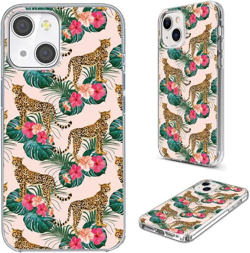 Miniatura 18 de Funda protectora completa a prueba de golpes, delgada, suave, TPU transparente, para iPhone 14/13 6.1, diseño de animales de dibujos animados