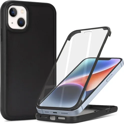 Miniatura 54 de Funda para iPhone 13 mini con protector de pantalla integrado y protección de cuerpo completo, para Apple iPhone 13 Mini, fundas para hombres, Rojo