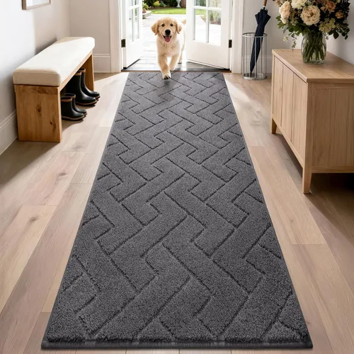 Miniatura 48 de PURRUGS Alfombra de fácil cuidado de 6 x 9 pies, antideslizante, lavable a máquina, tapete para puerta de perro, resistente a las manchas